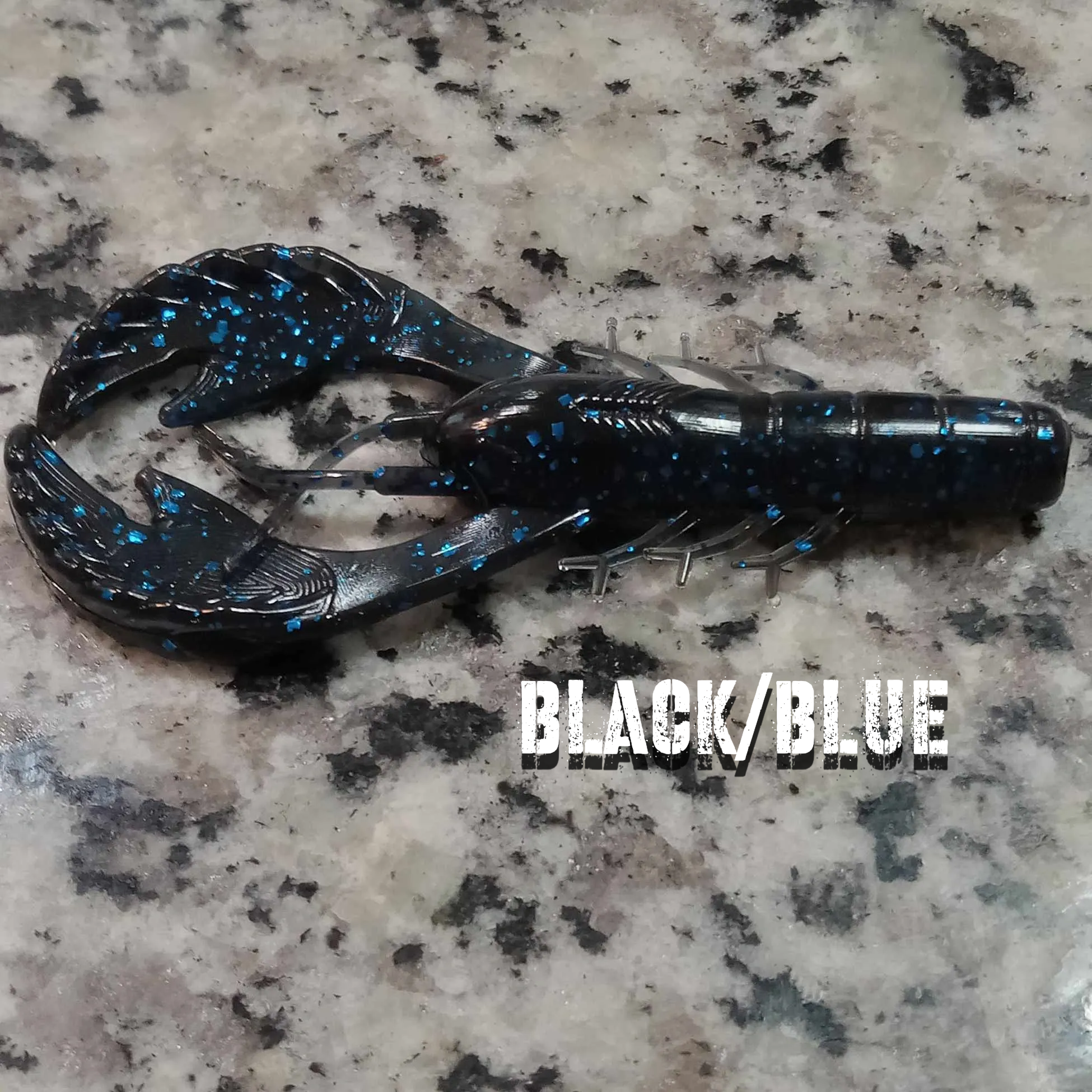 Flippin Craws 4_inch / Black Blue