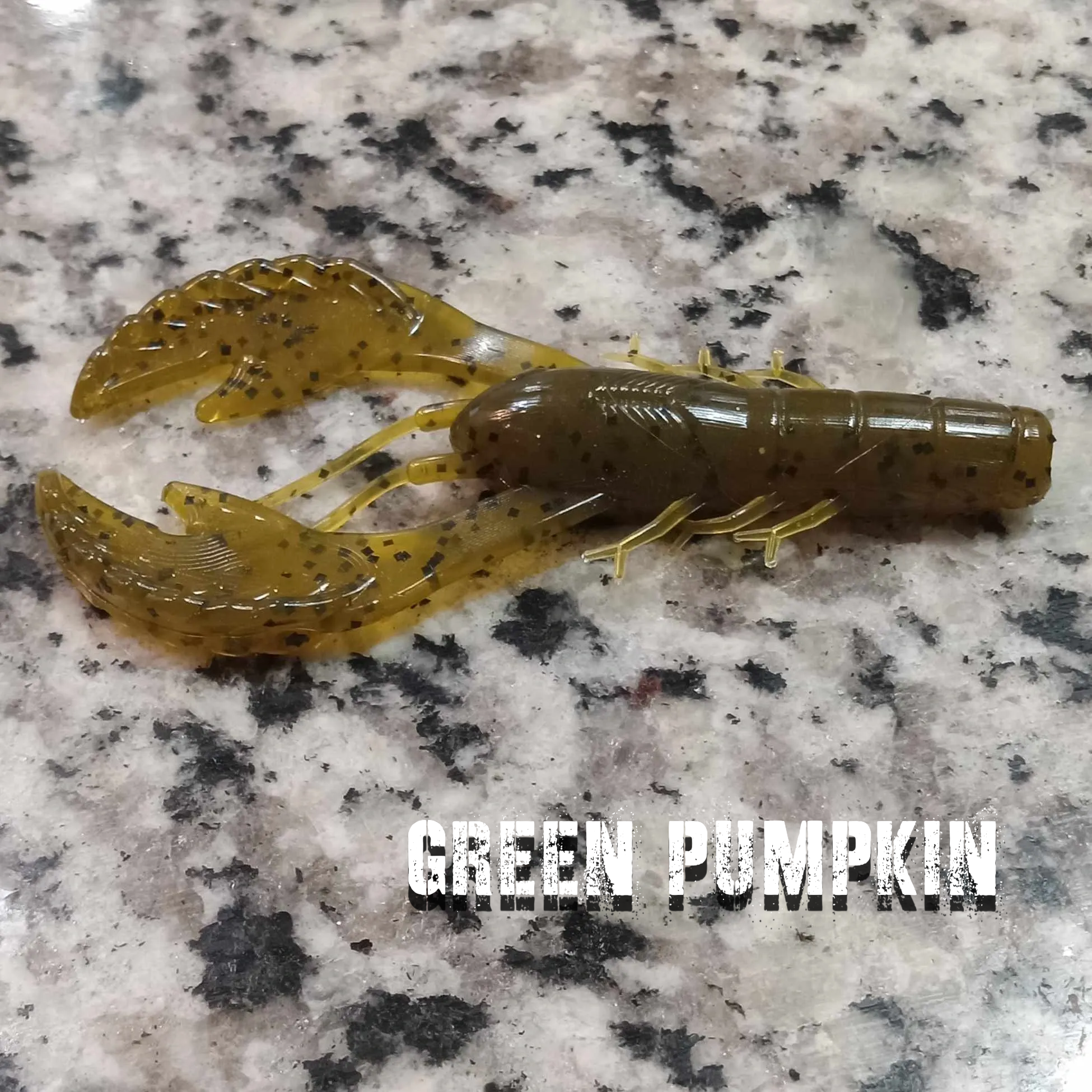 Flippin Craws 3_inch / Green Pumpkin