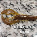 Flippin Craws 4_inch / Green Pumpkin Orange