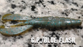 Punch Craws - 25 pack / Green Pumpkin Blue Flash